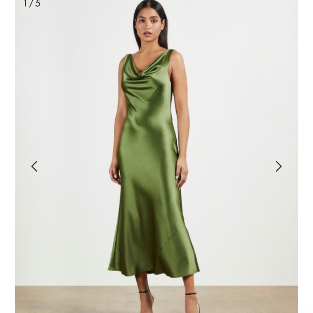 Ted Baker Cowl Midi Slip Dress
